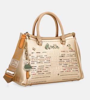 Anekke Nature Pachamama Golden Doctor Women's Tote Bags | 6801437-BZ