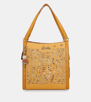 Anekke Nature Pachamama Ochre Women's Crossbody Bags | 5794612-NX