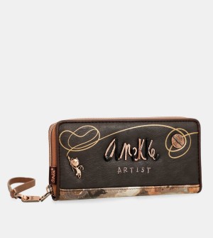 Anekke Shōen Brush Large Women's Wallets | 2835604-CJ