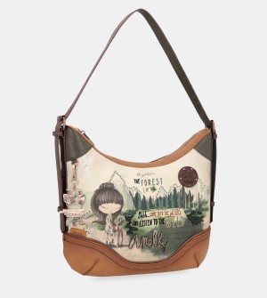 Anekke The Forest Oval Women's Shoulder Bags | 4389256-MZ