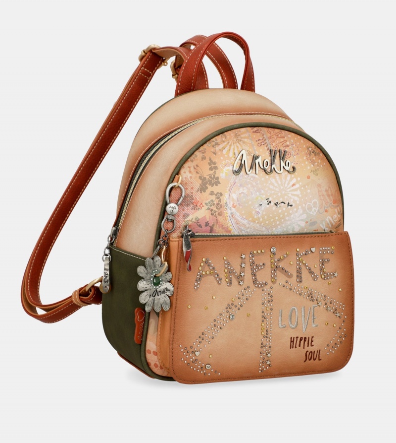 Anekke Flowers Small Women\'s Backpacks | 8619037-ZB