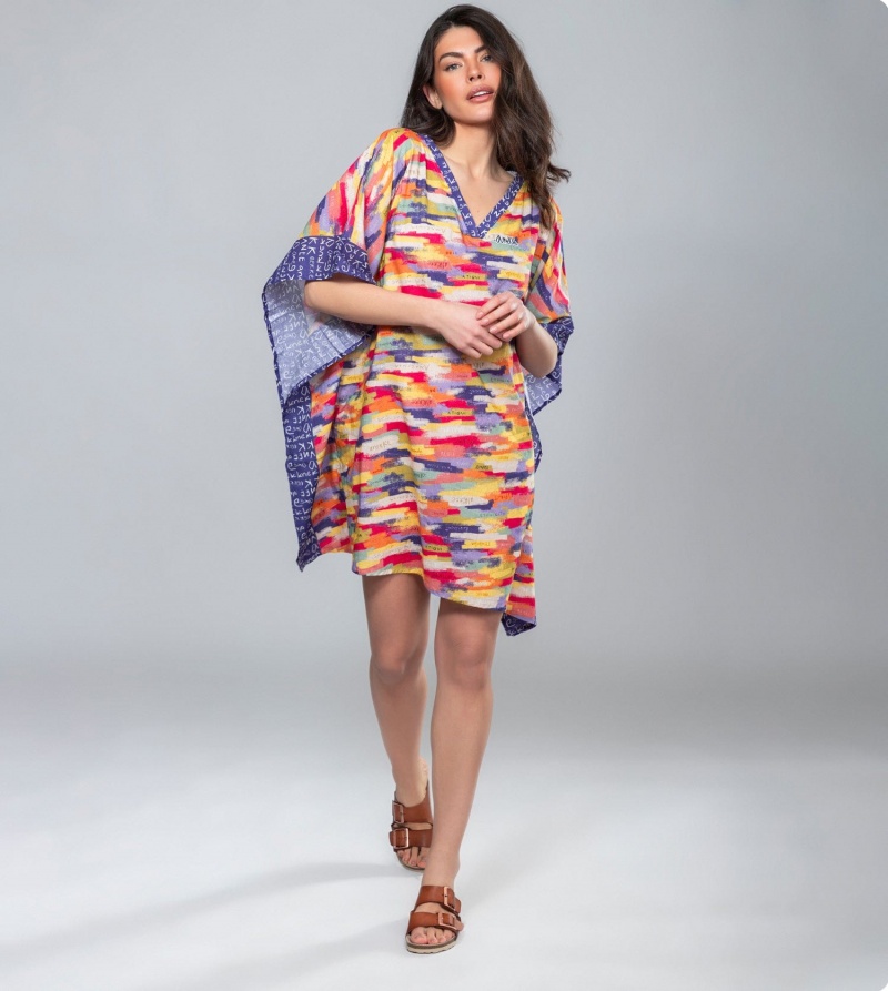 Anekke Kene Print Kaftan Women's Dress | 8906514-PC