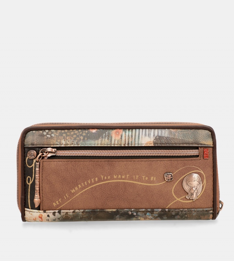 Anekke Shōen Brush Large Women's Wallets | 2835604-CJ