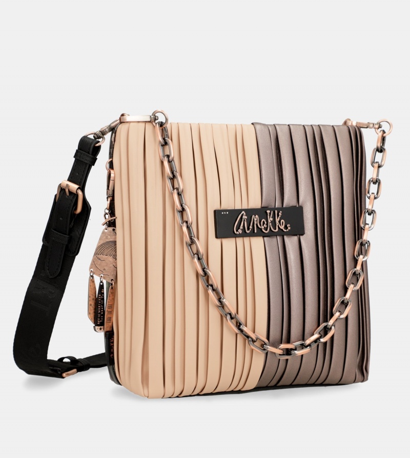 Anekke Shōen Palette Double-Sided Pleated Women's Shoulder Bags | 2503879-GW