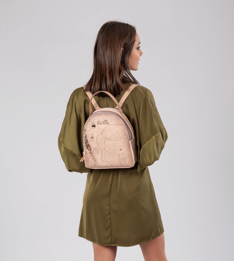 Anekke Studio Nude Small Women's Backpacks | 4193052-FI